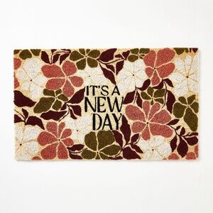 Anthropologie McKenzie Parrott New Day Floral Coir
Printed Doormat